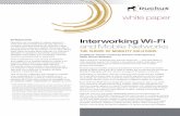 inTRoduCTion Interworking Wi-Fi and Mobeli Networks · Interworking Wi-Fi and Mobeli Networks ... Interworking Wi-Fi and ... It is the home GGSN’s responsibility to issue