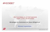 Strategic & Commercial Due Diligence - Bionest Partnersbionest.com/wp-content/uploads/2015/10/Bionest-Partners-Due... · Other Relevant Case Studies ... beginning with the founding