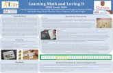 Learning Math and Loving It - WordPress.com · Learning Math and Loving It ... explained, I mean you can use ... In some cases the new teaching methods were viewed as better but in
