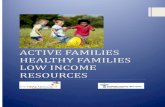 ACTIVE FAMILIES HEALTHY FAMILIES LOW INCOME RESOURCES Families Healthy Families Low Income Resour… · active families healthy families low income resources 3 program overview program