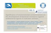 Significance of environmental contaminations on … of environmental contaminations on the development of bacterial resistance against antibacterial agents ... oral dosage forms on