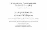 Northwest Independent School District ·  · 2016-05-10Northwest Independent School District Fort Worth, Texas Comprehensive ... Internal Service Funds ... Budget Manual and budget