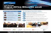 3rd Annual Argus Africa Bitumen 2016 - Argus Mediainfo.argusmedia.com/ppt/Africabitumen2016brochure.pdf · e d! Argus Africa Bitumen 2016 Register now at 22-24 February 2016 Vineyard