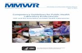 Competency Guidelines for Public Health Laboratory ... · Supplement MMWR / May 15, 2015 / Vol. 64 / No. 1 1 Competency Guidelines for Public Health Laboratory Professionals. CDC