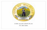 COST ALLOCATION PLAN FY 2015-2016 · CITY OF MILPITAS COST ALLOCATION PLAN FY 2015-2016 TABLE OF CONTENTS INTRODUCTION Overview Background 1 Purpose of …