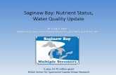 Saginaw Bay: Nutrient Status, Water Quality Updateelpc.org/wp-content/uploads/2015/02/ConfCon15_CraigStow.pdfSaginaw Bay: Nutrient Status, Water Quality Update Dr. Craig A. Stow NOAA
