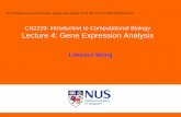 For written notes on this lecture, please read chapter 14 ...wongls/courses/cs2220/2012/Lect4_2220_gene...For written notes on this lecture, please read chapter 14 of The Practical