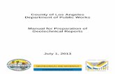 County of Los Angeles Department of Public Works … · County of Los Angeles . Department of Public Works . Manual ... preliminary geotechnical investigation, ... as a generic term