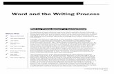 Word and the Writing Process - vfu.bg · Process Writing Using Word ... so does student ... outlining is more productive later in the writing process and helps give the writer a sense