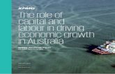 The role of capital and labour in driving economic growth ... · 4 The role of capital and labour in driving economic growth in Australia Foreword: Australia’s productivity challenge