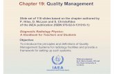 Chapter 19:Quality Management - International … CHAPTER 19 TABLE OF CONTENTS 19.1. Introduction 19.2. Definitions 19.3. Quality Management System requirements 19.4. Quality Assurance