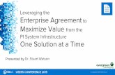 Leveraging the Enterprise Agreement to Maximize Value …cdn.osisoft.com/corp/en/media/presentations/2015/User… ·  · 2015-05-01Leveraging the Enterprise Agreement to Maximize