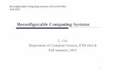 L. Liu Department of Computer Science, ETH Zürich Fall …caxapa.ru/thumbs/381045/lec1.pdf ·  · 2013-01-16Department of Computer Science, ETH Zürich Fall semester, ... Uwe Meyer-Baese,