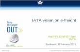 IATA vision on e-freight - UNECE Homepage · IATA vision on e-freight Andrea Graf-Gruber ... Freight Forwarders. Origin-Destination . Carrier. ... Dubai ¸China, Chinese Taipei, Hong