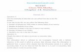 NCERT Class 9th Maths Chapter 14: Statistics€¦ · Class 9th Maths Chapter 14: Statistics . ... The number of days for which the concentration of S02 is more than 0.11 is the ...