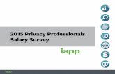 2015 Privacy Professionals Salary Survey · Salary by Organization The majority of respondents, 22 percent, reported working for firms of between 5,000 and 24,999 employees. However,