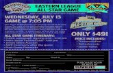 All-Star Game Trip Flyer (2) - Minor League Baseball LEAGUE ALL-STAR GAME HAVE A MEMORABLE NIGHT WITH THE SEAWOLVES! WEDNESDAY, JULY 13 First Name: _____ Last Name: _____ Address ...