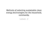Methods of selecting sustainable clean energy technologies …msessd.ioe.edu.np/.../04/L-2-Selection-of-… · PPT file · Web view · 2017-04-21Methods of selecting sustainable