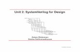 Unit 2: SystemVerilog for Design - cs.columbia.edusimha/teaching/4340_fa14/lectures/Unit2.pdf · Columbia University Unit 2: SystemVerilog for Design Adam Waksman Simha Sethumadhavan