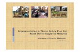 Implementation of Water Safety Plan For Rural Water Supply ... Toolboxes/WSP/Asia... · Checklist Form Used In Implementing WSP In Malaysia BULAN : ... Suhu 0C 26.4 Warna (