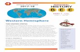 National History Bee Official Study Guide 2017-2018 · Manifest Destiny Northwest Territory Tecumseh Northwest Ordinance XYZ Aff air John Marshall Marbury v. ... National History