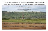 SECOND AFRICAN RIFT GEOTHERMAL CONFERENCE … · active plate boundaries ... Kenya Rift Red Sea. 11 Deep Seated Faults ... Rwenzori Mountains The tufa limestone deposits in the area