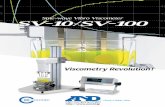 Sine-wave Vibro Viscometer SVSV-10 SV-100 - A&D … · Sine-wave Vibro Viscometer SVSV-10 /SV-100 ... You can avoid unnecessary reading errors with an easy-to-read, ... Sine-wave