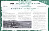 Chittenden County Uplands Conservation Project - …keepingtrack.org/sites/default/files/uploads/Chittenden County... · Chittenden County Uplands Conservation Project ... moose,