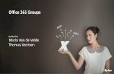 office 365 Groups - Xylos Inspire... · About Us Mario Van de Velde •SharePoint Technology Consultant •Functional ECM •Technical Lead mario.van.de.velde@xylos.com Thomas Vochten