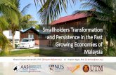 Smallholders Transformation and Persistence in the Fast ... · the case studies of two villages in ... Malaysian context ... of British occupation in which the agricultural landscape