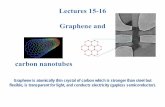 Lectures 15-16 Graphene and - Lancaster University€¦ · carbon nanotubes Graphene is atomically thin ... Ddi hth b htillditDepending on how the carbon sheet is rolled into a nanotube,