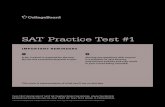 SAT Practice Test #1 - River Dell Regional School District · IMPORTANT REMINDERS SAT ® Practice Test #1 a no. 2 pencil is required for the test. do not use a mechanical pencil or
