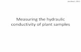 Measuring the hydraulic conductivity of plant samplesajacobsen/Conductivity Methods_2014.pdfJacobsen, 2011 Latex grommets are fit on stopcock barbs so that wide diameter tubing can