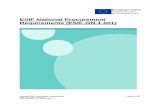 ESIF National Procurement Requirements (ESIF-GN-1-001) · 1. Public Procurement law regulates the process used to select the ... 2004/17/EC Section 2.1 of the ... for non-compliance