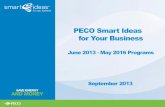 PDF PECO Smart Ideas for Your Business – DNV GL Files/PECO... · PECO Smart Ideas for Your Business June 2013 - May 2016 Programs September 2013 . Agenda ... Added capacity between