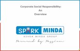 Corporate Social Responsibility: An Overviewcsr.minda.co.in/wp-content/uploads/2016/12/group-csr-ppt-overveiw... · Humanitarianism and altruism ... It is supplementing to accessible