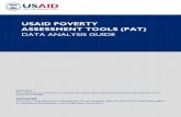 USAID POVERTY ASSESSMENT TOOLS (PAT)€¦ ·  · 2013-05-10USAID POVERTY ASSESSMENT TOOLS (PAT) DATA ANALYSIS GUIDE ... Use any of the following resources to learn how to analyze