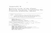 Appendix E Fortran Code of the Finite Element Program ... · 152 Appendix E Fortran Code of the Finite Element Program Containing the Concrete Plasticity Model ...