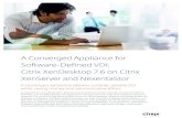 A Converged Appliance for Software-Defined VDI: Citrix ... · White Paper A Converged Appliance for Software-Defined VDI: Citrix XenDesktop 7.6 on Citrix XenServer and NexentaStor