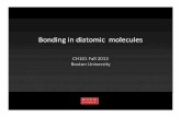 Bonding in diatomic molecules - Boston Universityquantum.bu.edu/courses/ch102-spring-2015/quantum notes...Boston UniversityFiguresSlideshow Title Goes Here on slides 4‐6, 8, 9, 18,