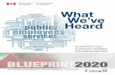 Engaging in Blueprint 2020—A Vision for Canada’s · do, and what can we do as a Public Service to realize the Blueprint 2020 vision? Departments, agencies and communities will