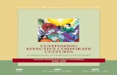 CULTIVATING EFFECTIVE CORPORATE CULTURES - … ·  · 2010-06-04CULTIVATING EFFECTIVE CORPORATE CULTURES ... the study examined how the cultures of two merging companies can adversely
