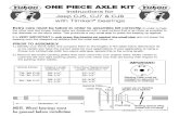  · Yukon Gear Axle ONE PIECE AXLE KIT Instructions for Jeep CJ5, CJ7 & CJ8 with Timken@ bearings Yukon Axle Extra care must be taken in …