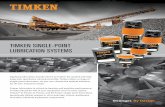 TIMKEN SINGLE-POINT LUBRICATION SYSTEMS TABLE OF CONTENTS WHY TIMKEN LUBRICATORS HELPS EXTEND EQUIPMENT LIFE » A constant renewal of the lubricant helps ensure equipment availability