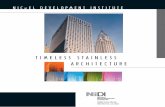 TIMELESS STAINLESS ARCHITECTURE - Nickel Institute · MAINTENANCE AND FINISH SELECTION ... Within each surface finish designation ... 0.13 . NICKEL DEVELOPMENT INSTITUTE. TIMELESS