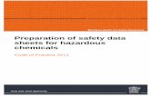 Preparation of Safety Data Sheets for Hazardous … Preparation of safety data sheets for hazardous chemicals COP 2011 Page 1 of 100 Preparation of safety data sheets for hazardous