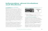 Information about Evolution and Medicine - Office of … mechanisms of evolution, particularly adaptation by natural selection, provides many insights that enhance medical practice