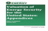 Valuation of Energy Security for the United States: … of Energy Security for the United States: Appendices Report to Congress January 2017 United States Department of Energy Washington,