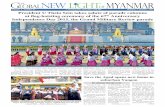 Volume I, Number 97 1 Waning Day of Pyatho 1376 ME ... I, Number 97 1st Waning Day of Pyatho 1376 ME Monday, 5 January, 2015 Nay Pyi Taw, 4 Jan — President U Thein Sein delivered