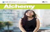 Alchemy - monash.edu Faculty of Pharmacy & Pharmaceutical Sciences Issue 26/Summer 2014. Contents Swapping moon cakes for Tim Tams 4 Oxytocin project gains momentum 8